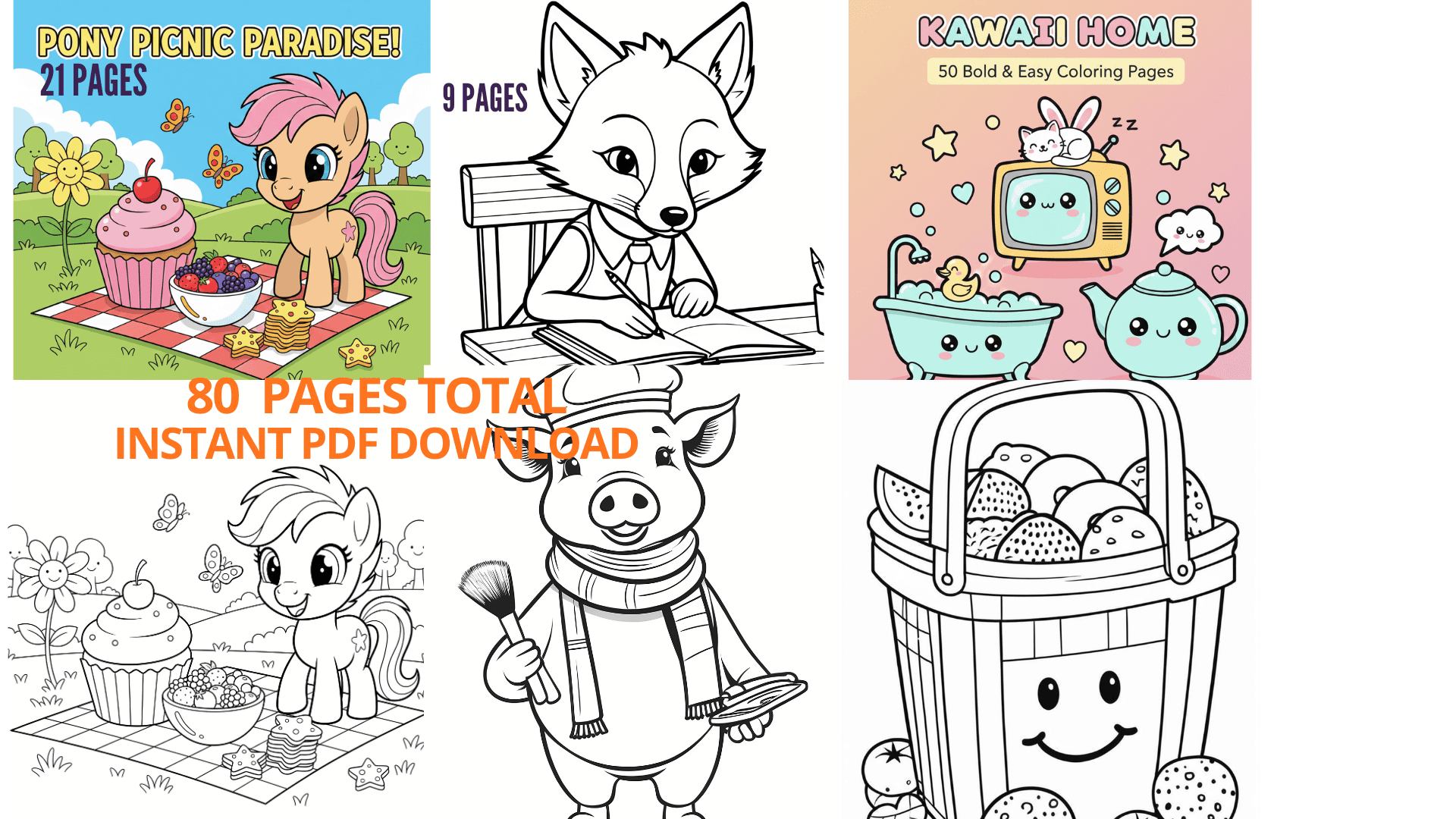 MEGA BUNDLE COLORING PAGES - View 1